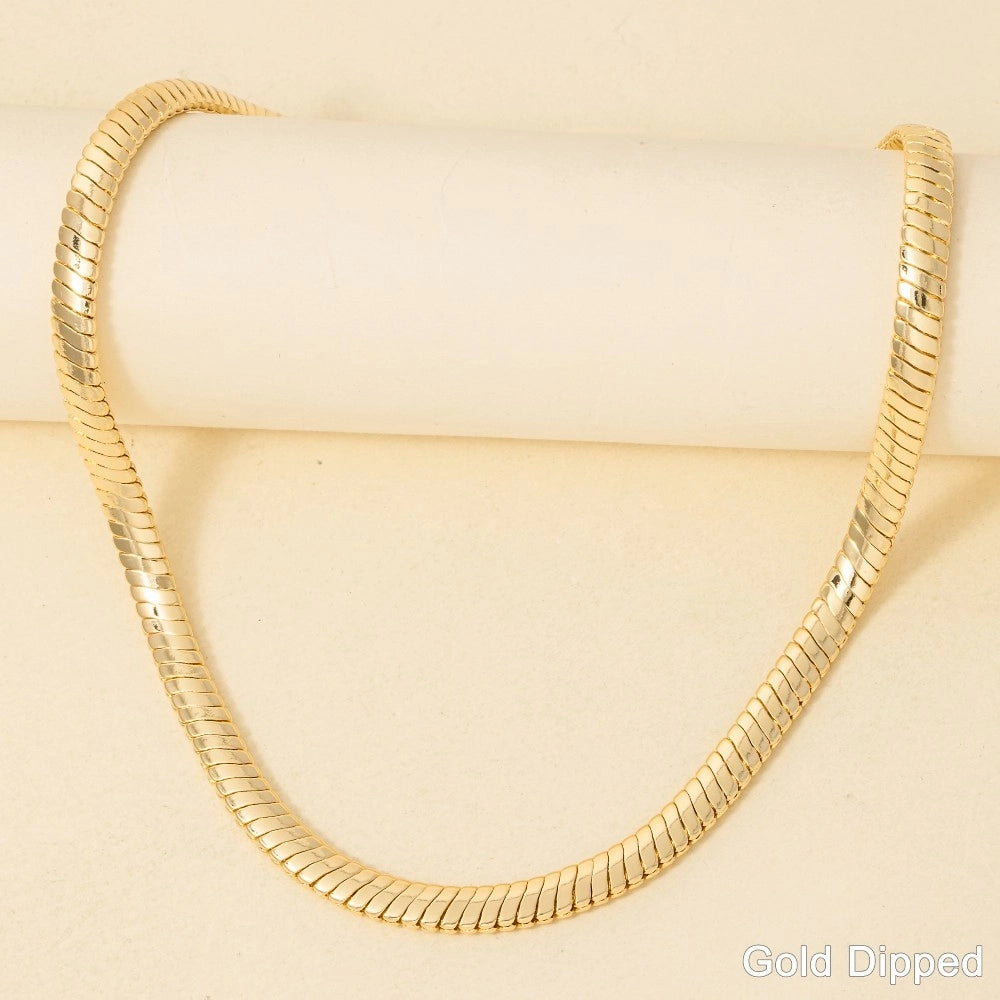 Gold Dipped Snake Chain Necklace