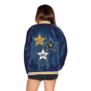 WVU ‘67 Satin Varsity Letterman Jacket – Navy