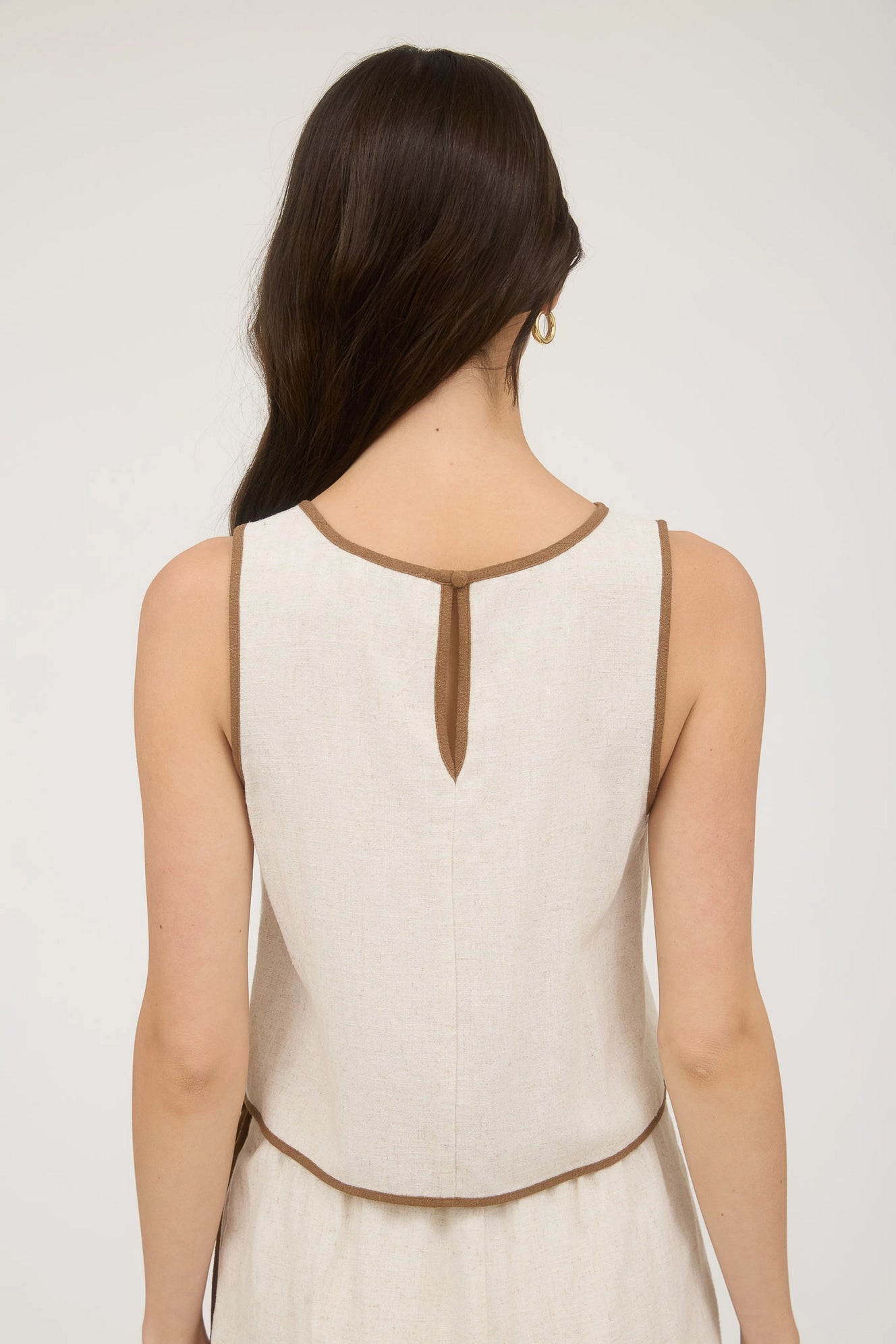 Siena Contrast Trim Crop Top