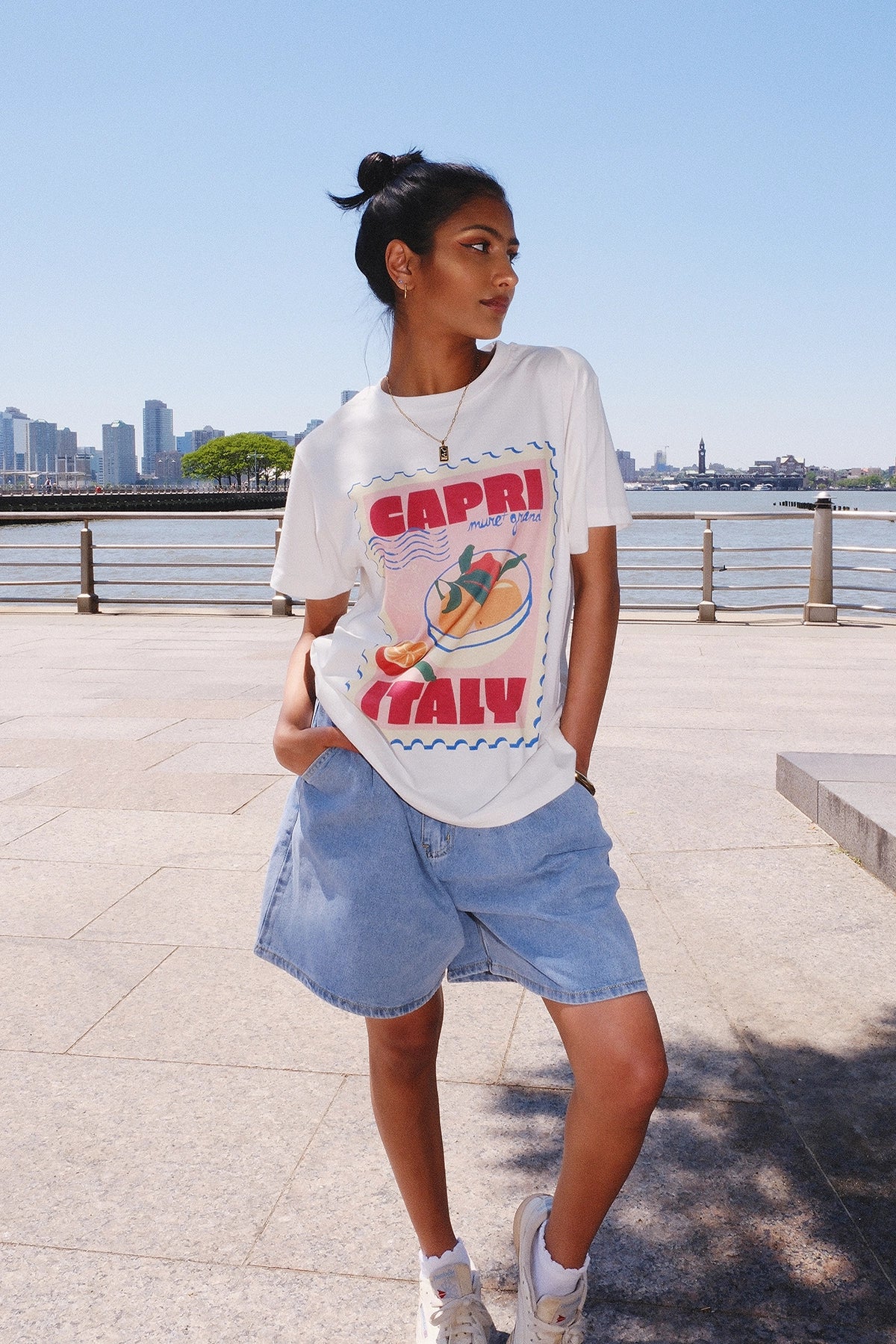 Capri Postcard Graphic Tee