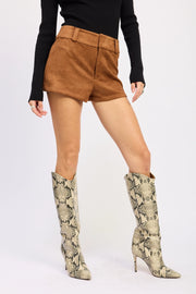 Saddle Up Suede Shorts