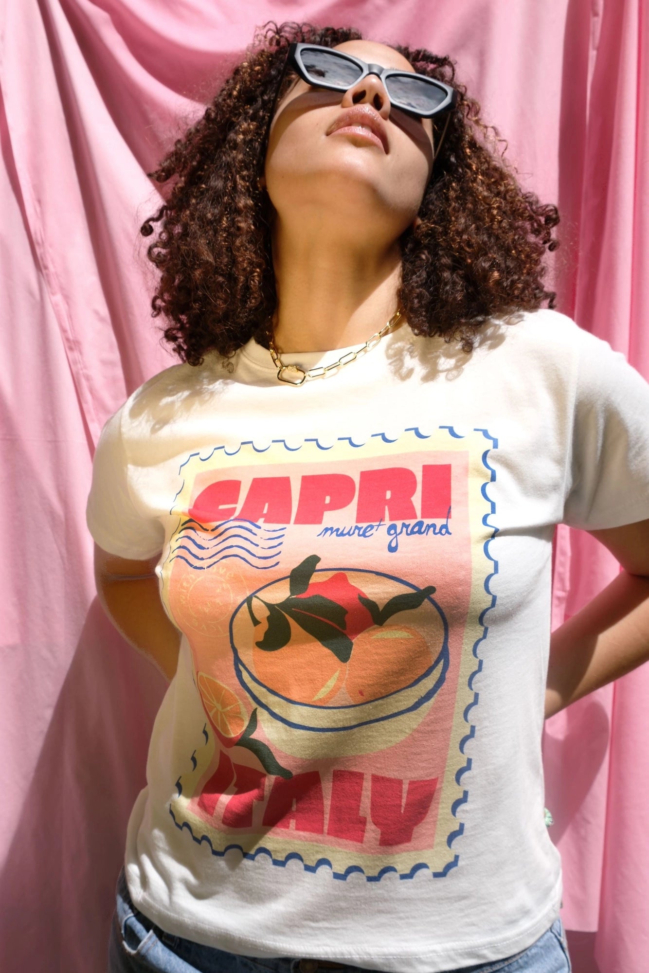 Capri Postcard Graphic Tee