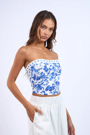 Santorini Lace Crop