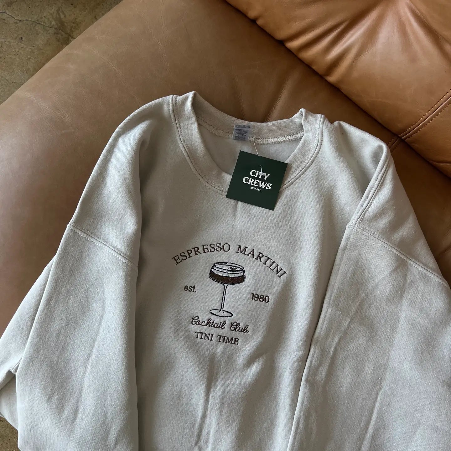 Embroidered Espresso Martini Club Sweatshirt