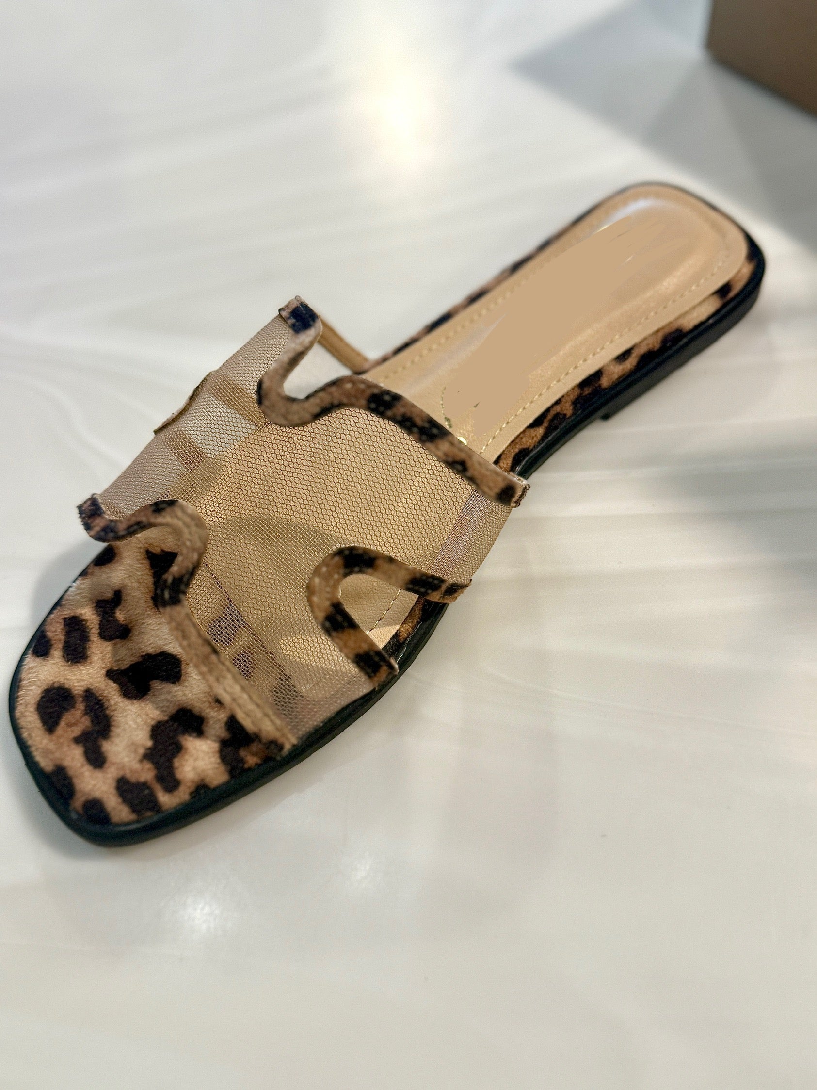Leopard Sheer Sandal