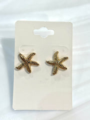 Starfish Stud Earring Gold