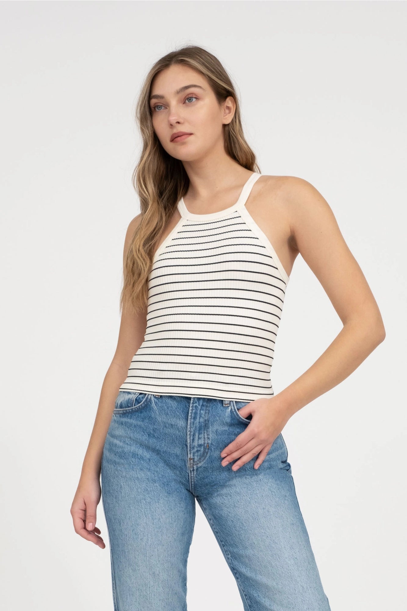 Lennox Striped Knit Tank