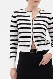 Sailor Stripes Button-Down Cardigan