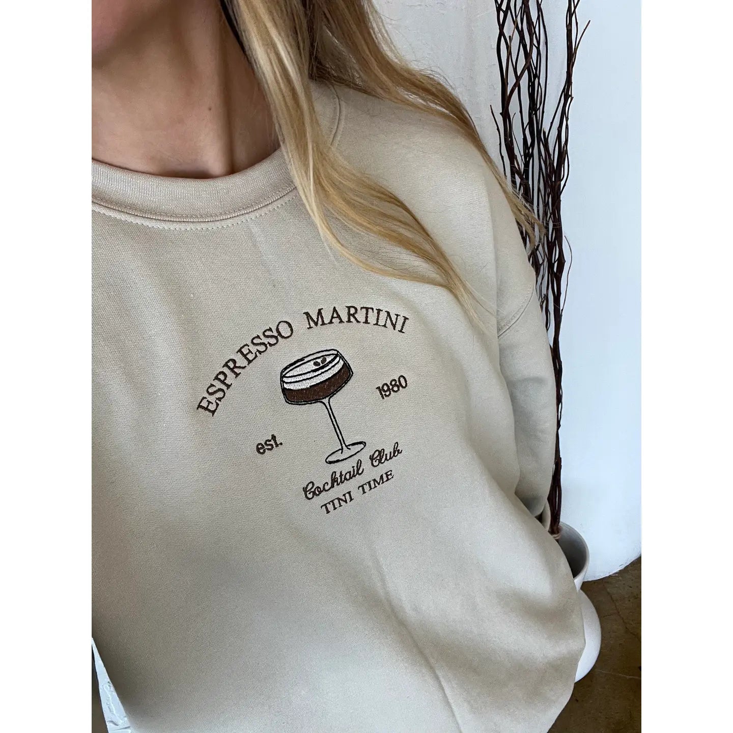 Embroidered Espresso Martini Club Sweatshirt