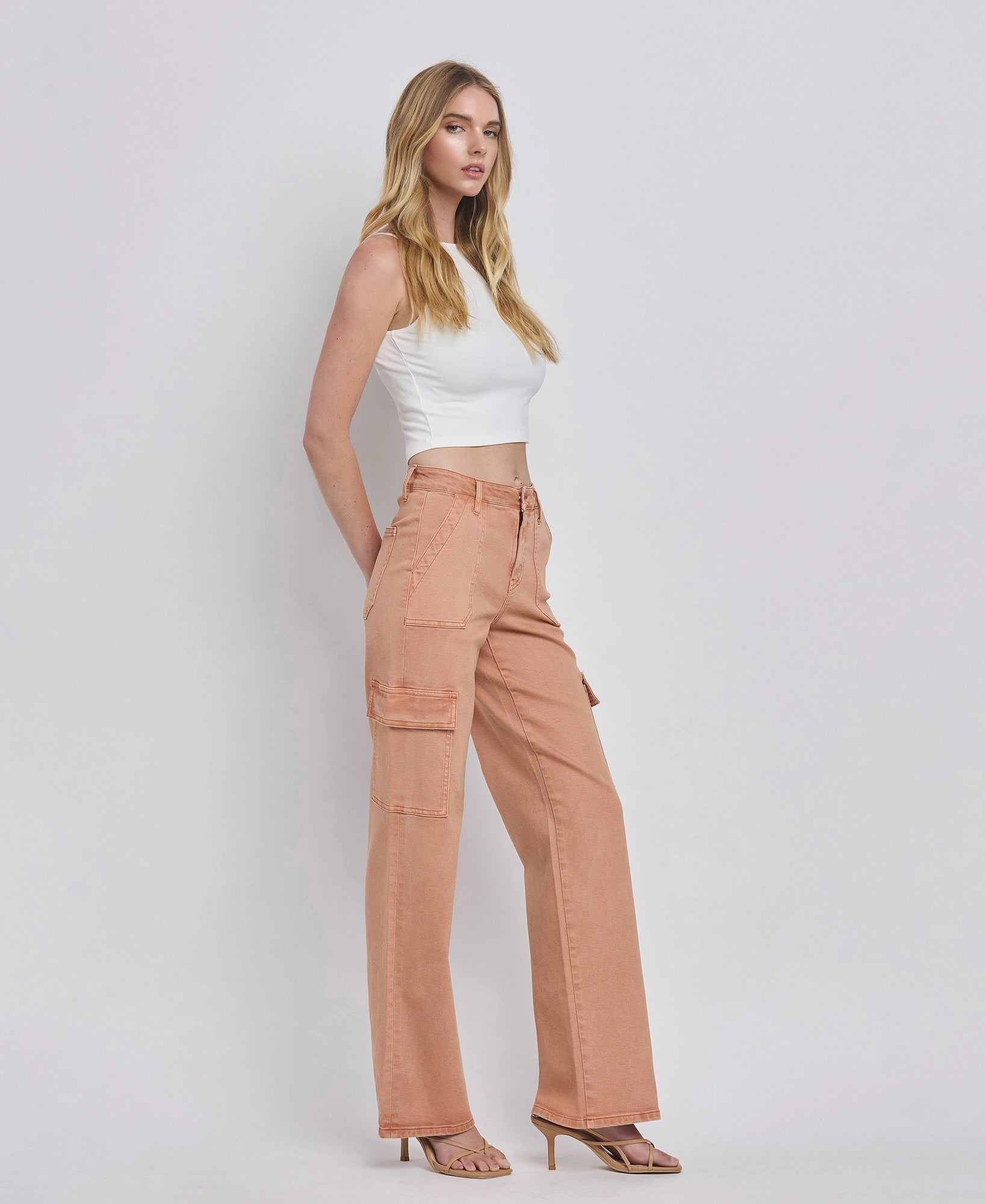 Just Peachy Cargo Jeans