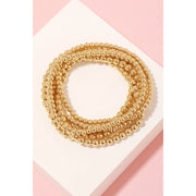 Gold Dipped Bead Bracelet Set