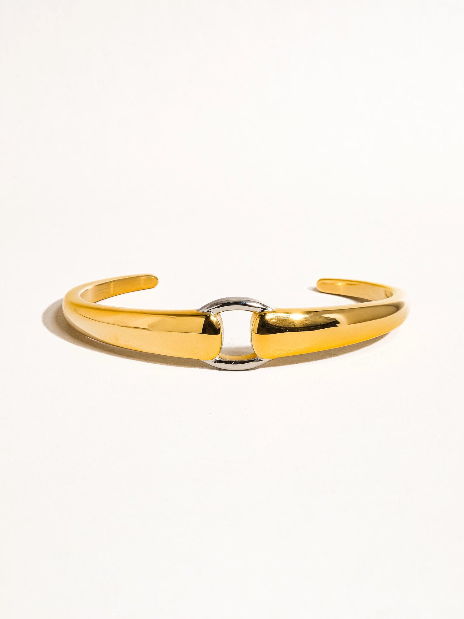 18k Gold Plated Luxe Merge Hoop Bangle