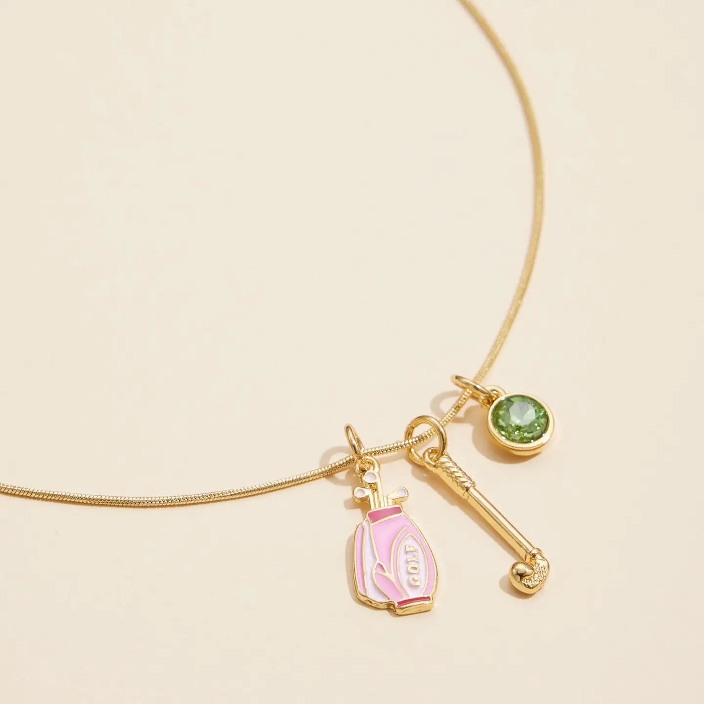 Tee Time Charm Necklace