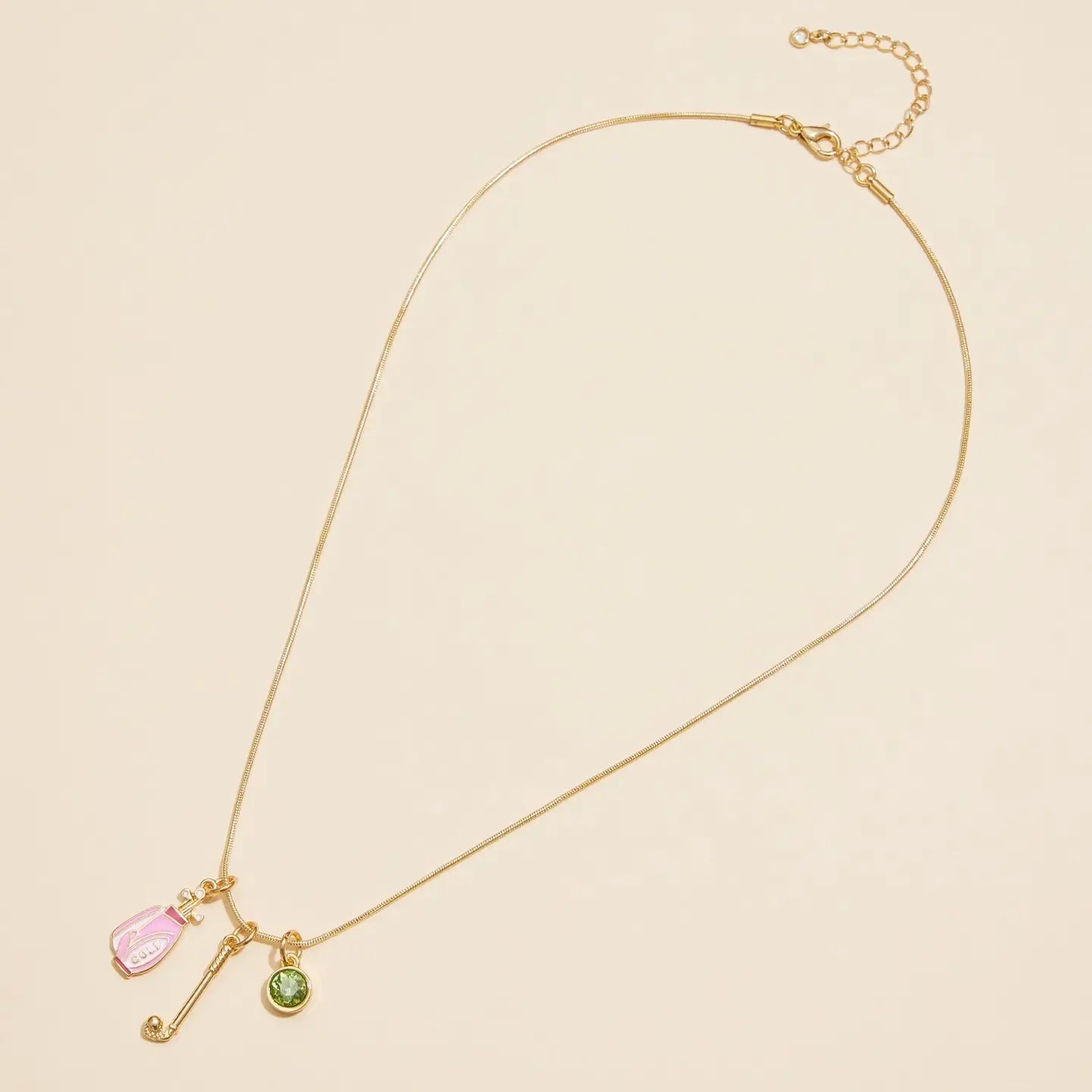 Tee Time Charm Necklace