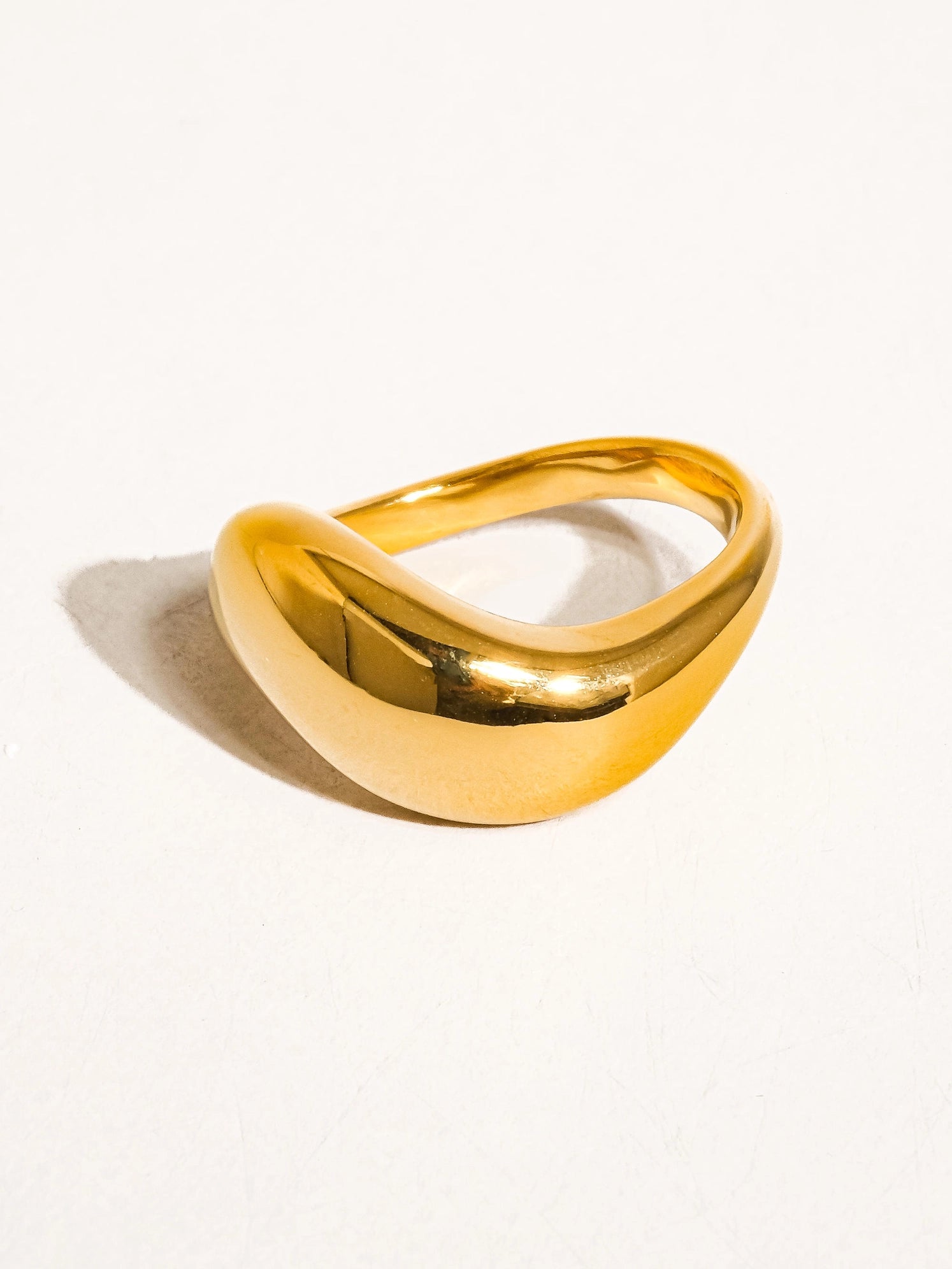 Golden Wave Ring
