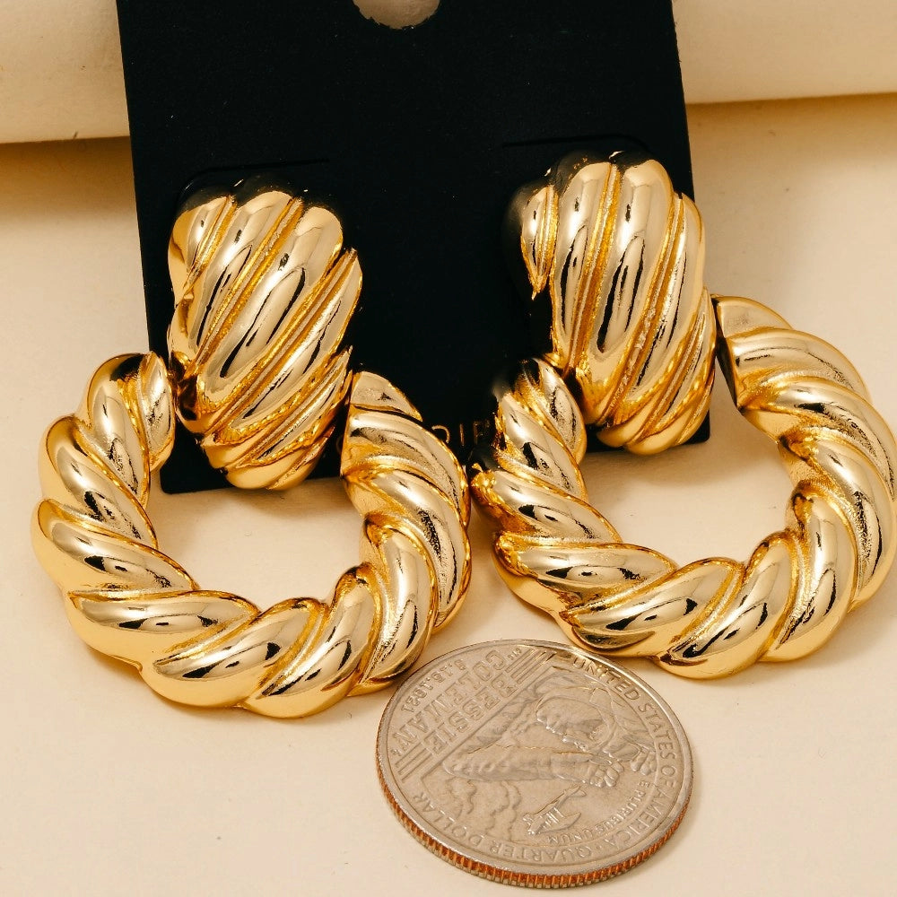 Golden Knockout Gold Dipped Earrings