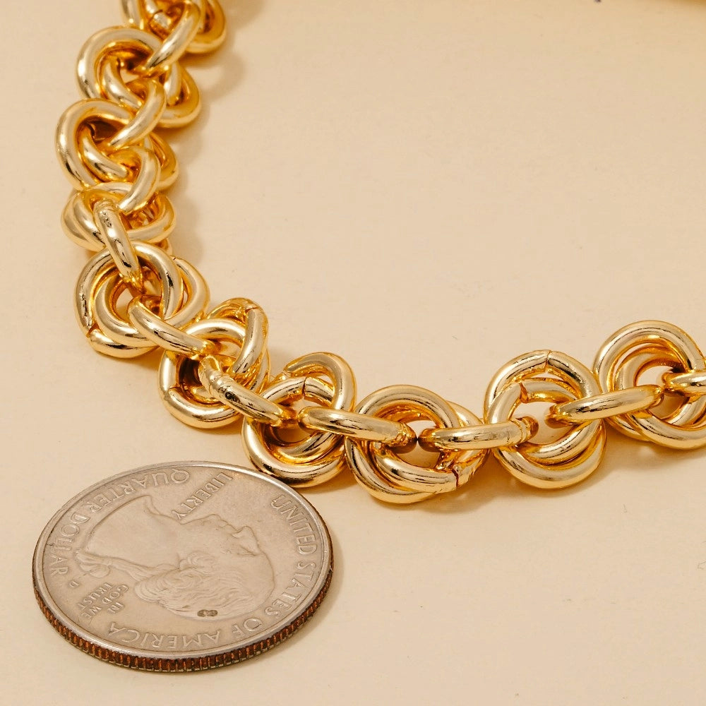 Luna Loop Cluster Necklace