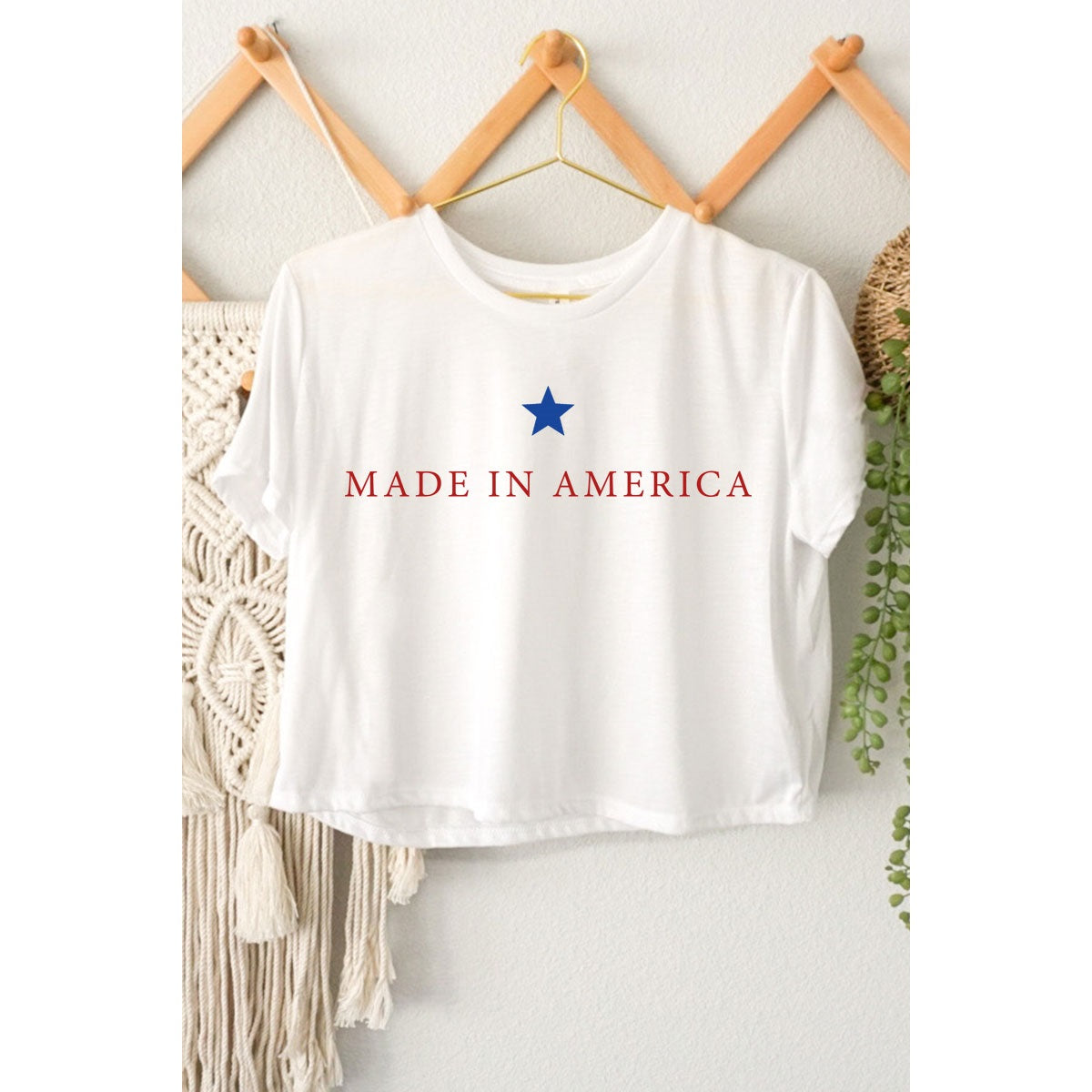 Made In America Graphic Crop Top