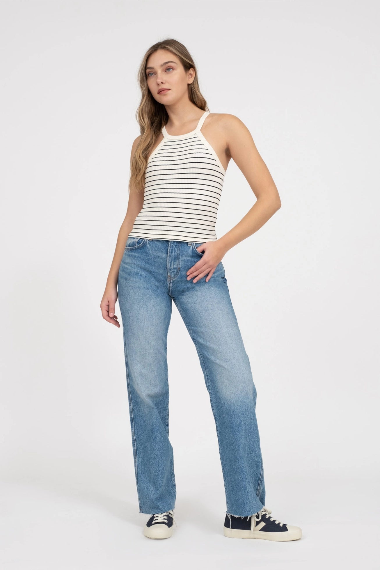 Lennox Striped Knit Tank