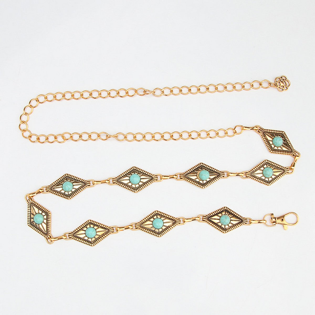 Turquoise Dream Vintage Waist Chain