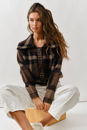 The Aspen Plaid Cardigan Jacket