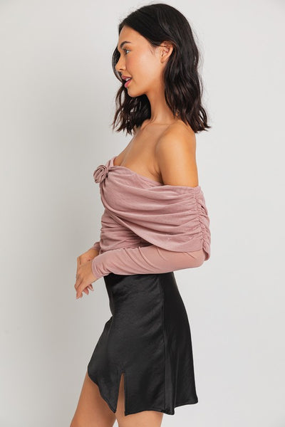 SWEETHEART TOP: MAUVE