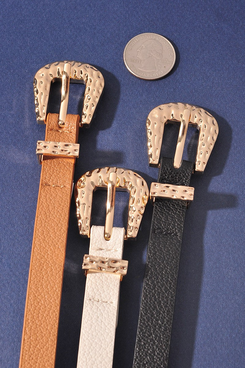 Textured Buckle Belt