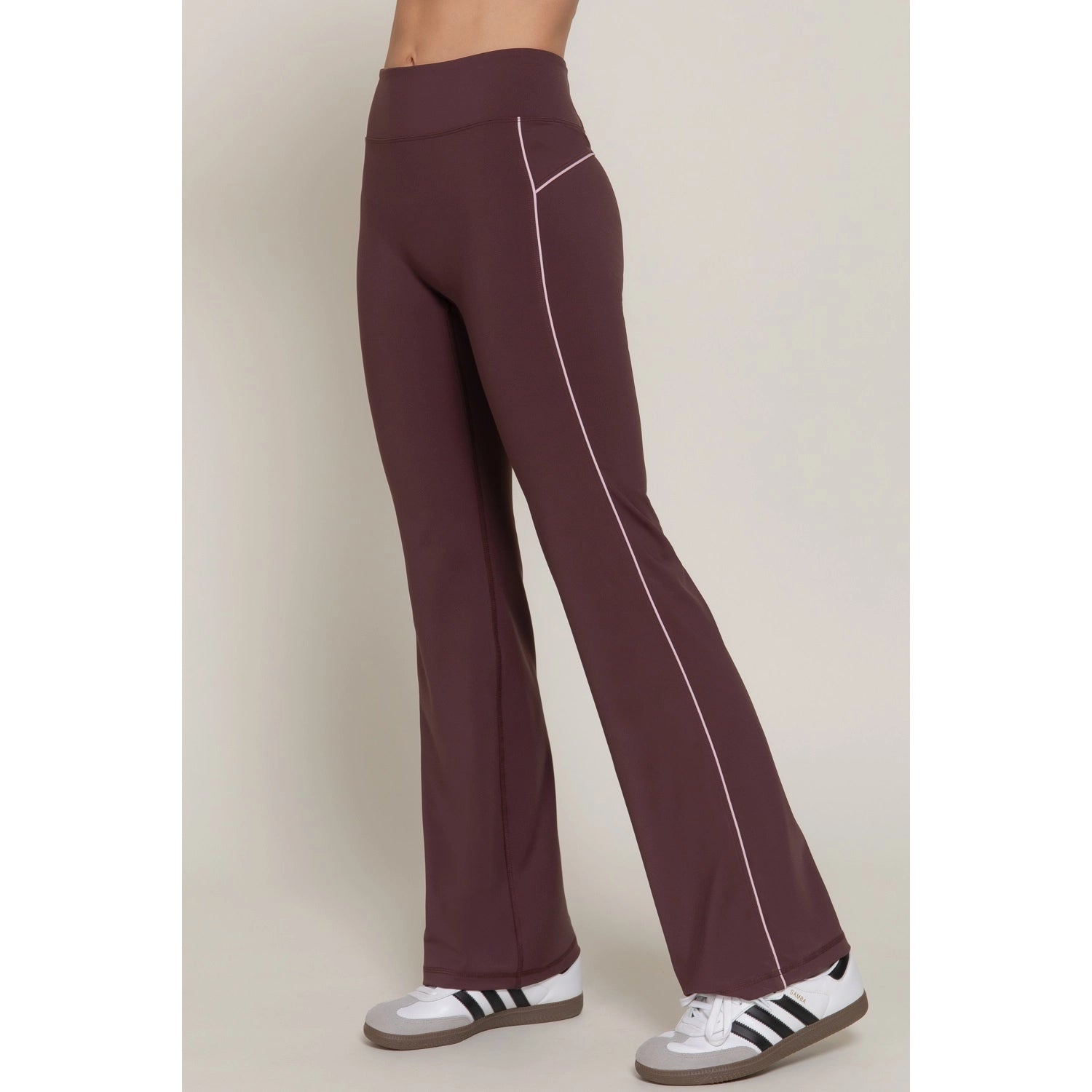 Plum Flare Yoga Pants