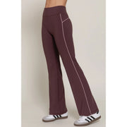 Plum Flare Yoga Pants