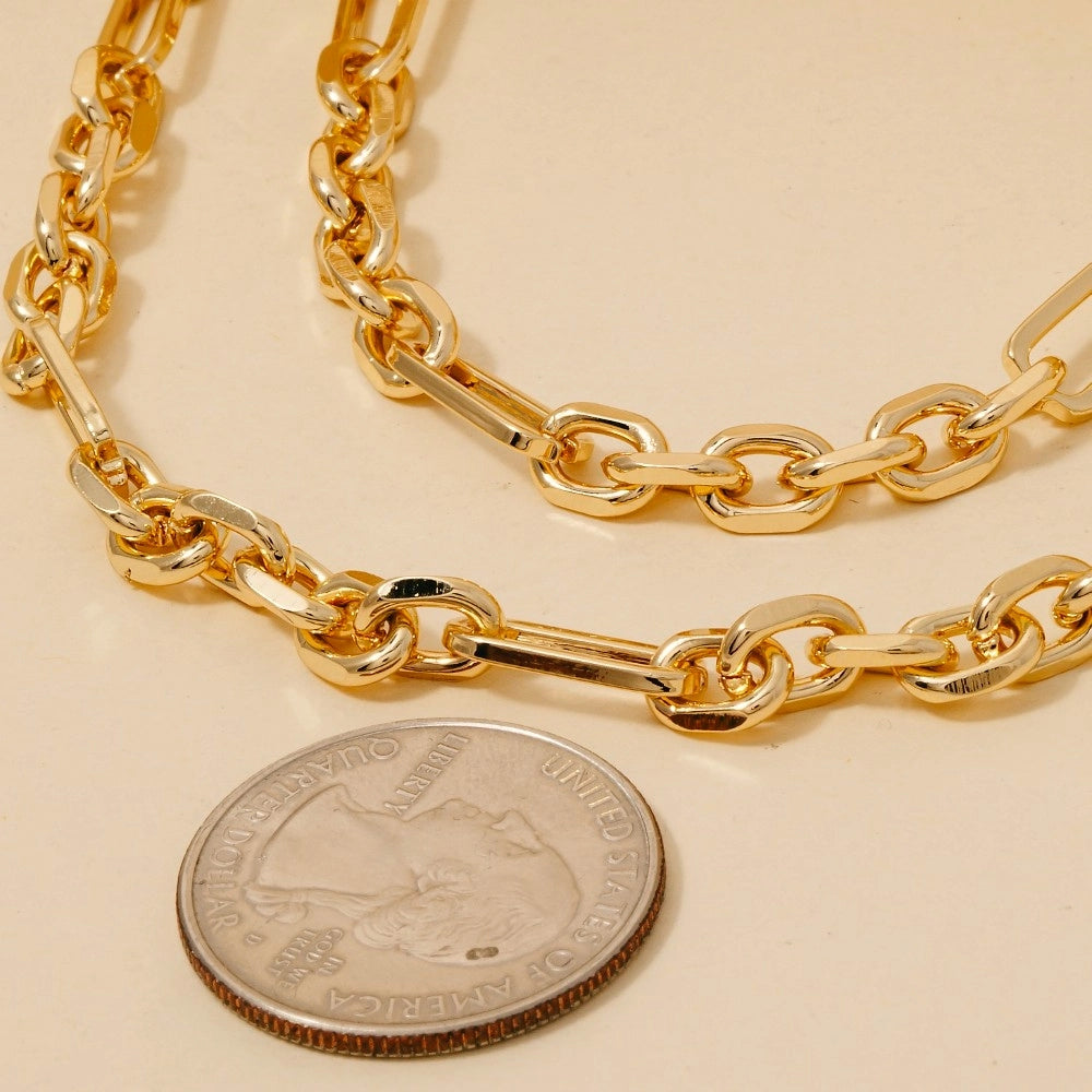 Urban Layers Mixed Chain Necklace