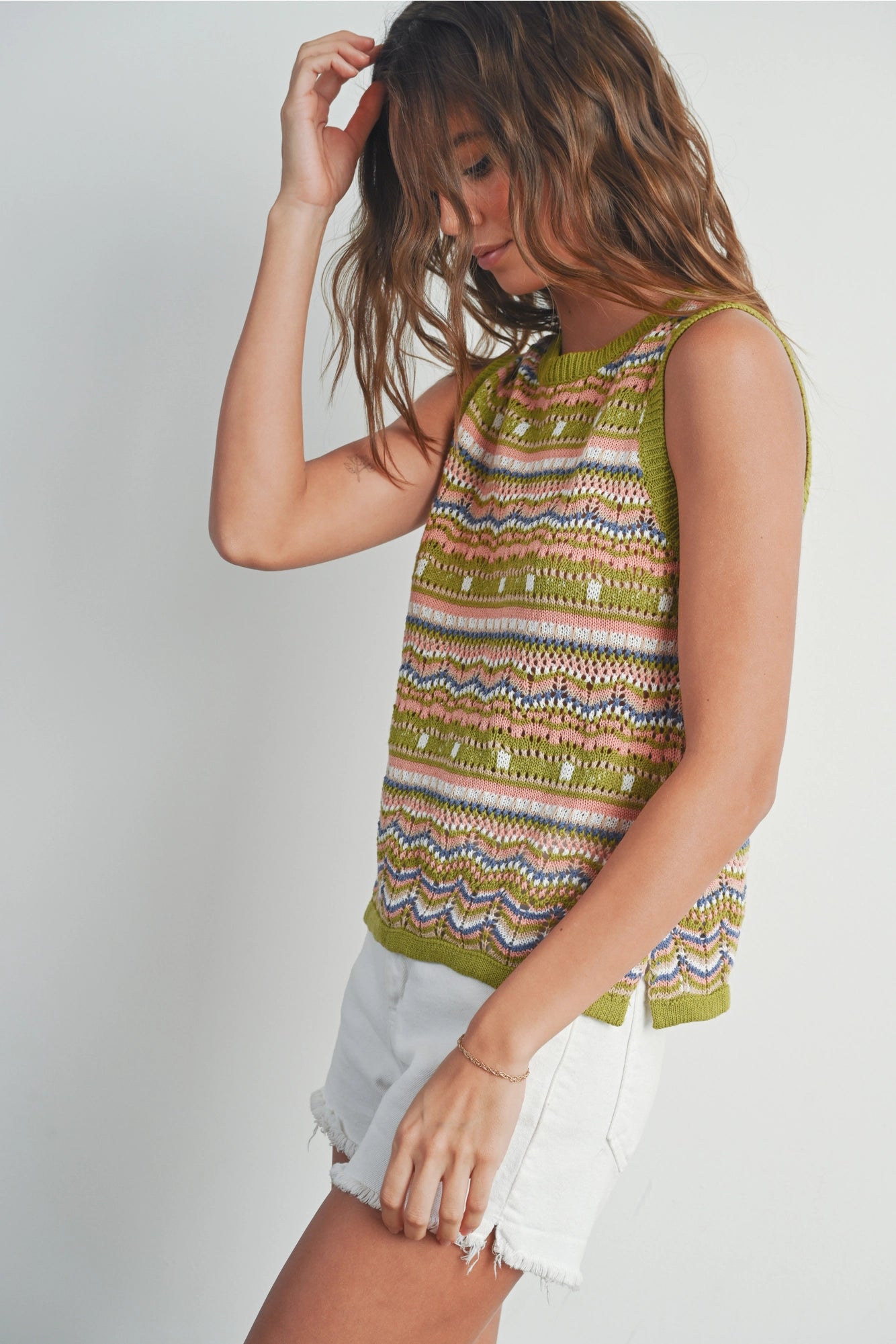 Woven Spirit Knit Top