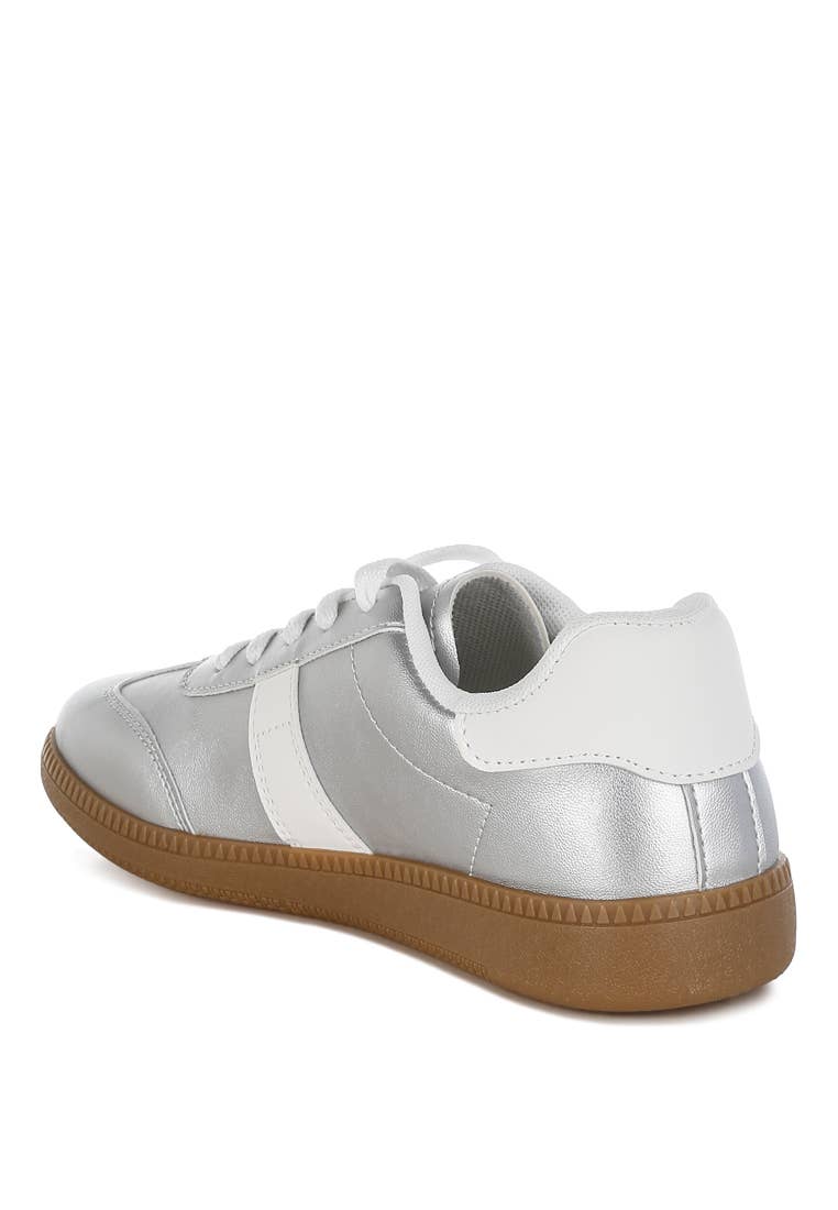 Silver Metallic Sneaker