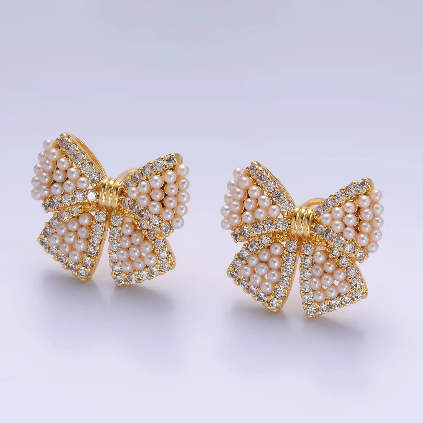 Pearl Bow Studs