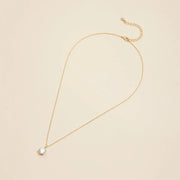 Solitaire Charm Gold Dip Necklace