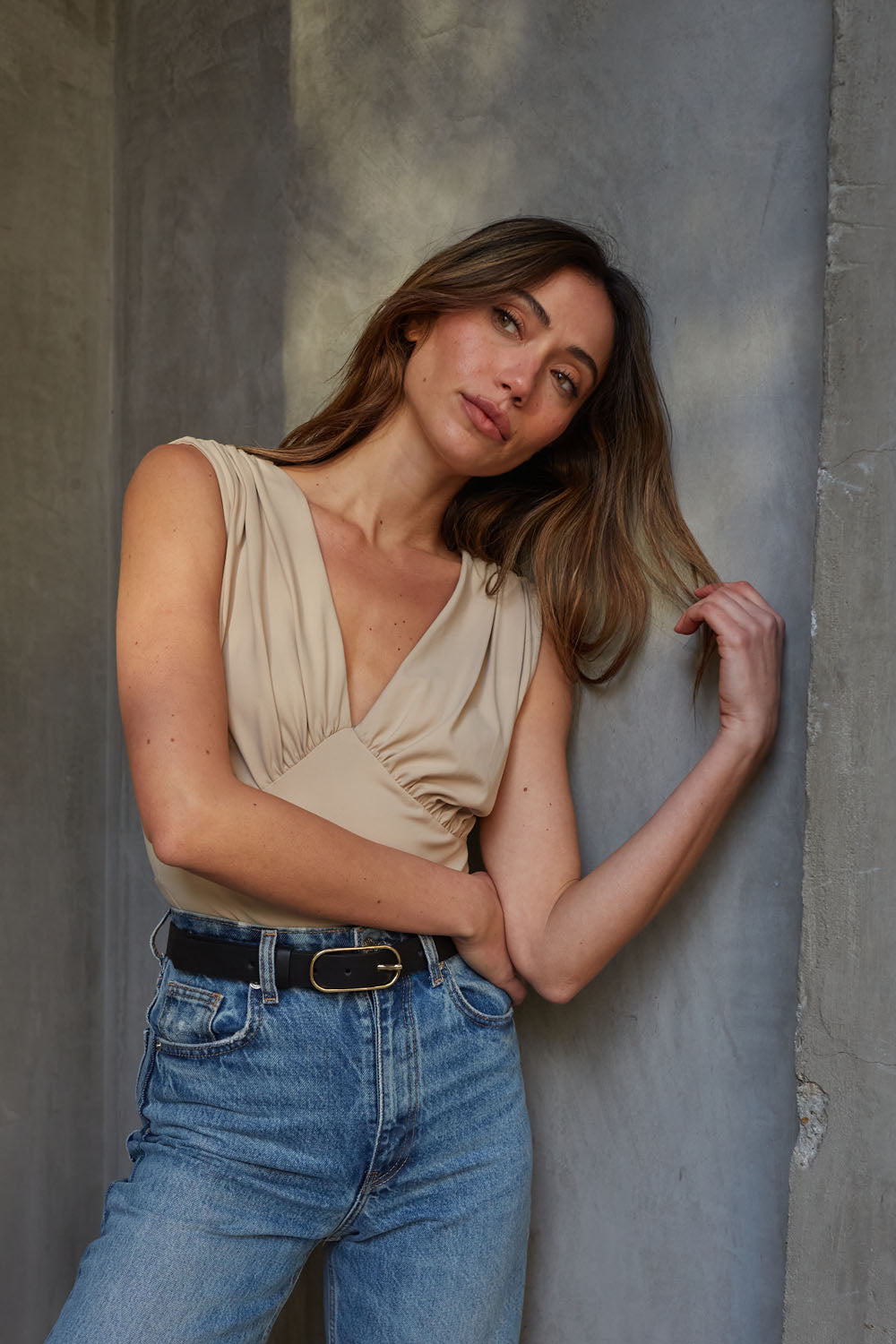 The Luna Lift Bodysuit - Taupe