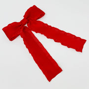 Red Hair Bow Clip