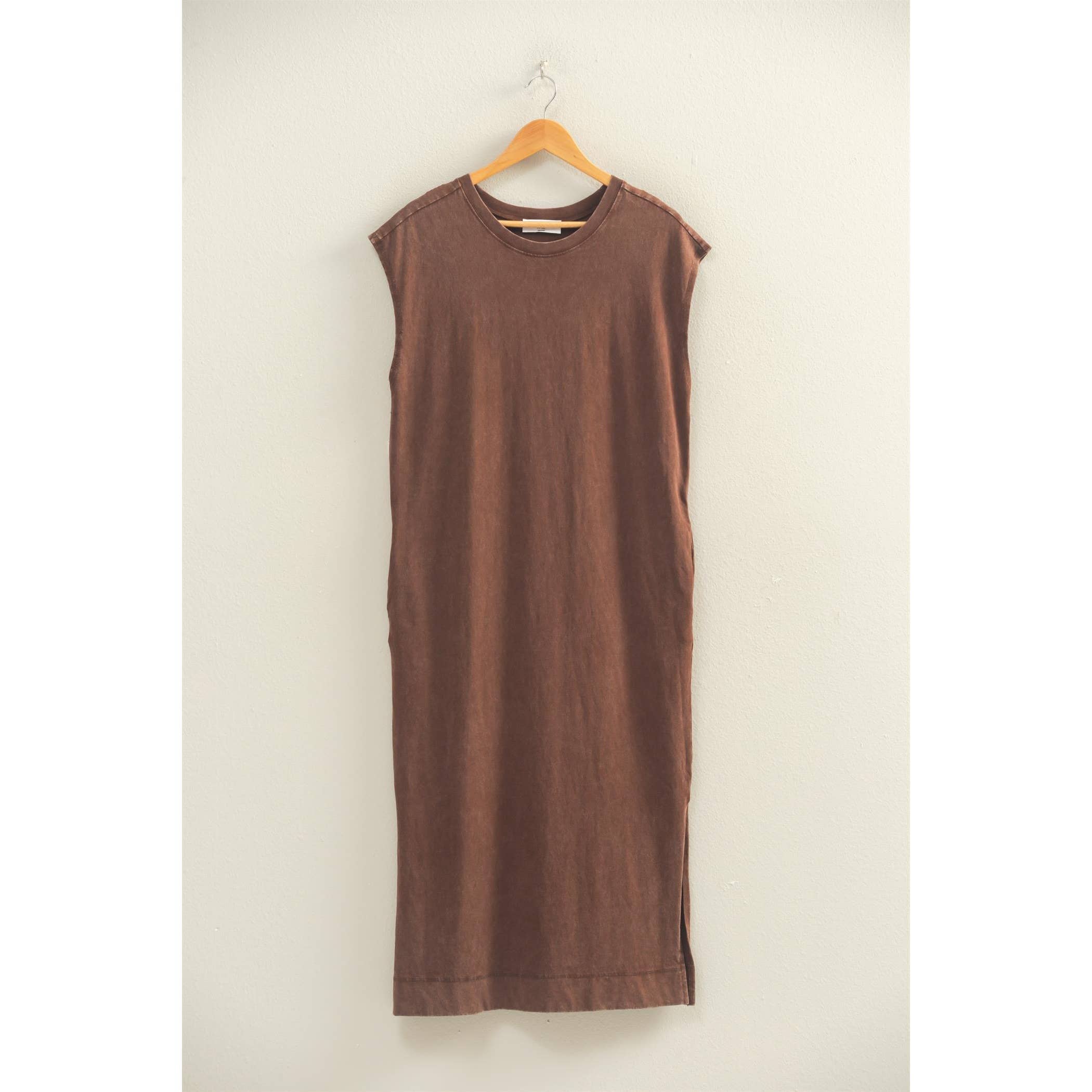 Soft Escape Midi Dress - Brown