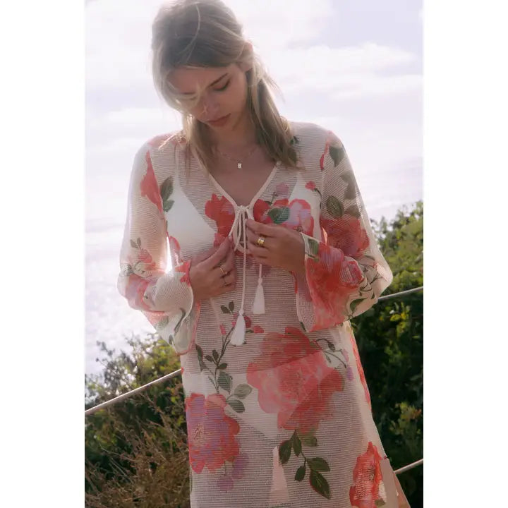 Sunset Bloom Mini Cover-Up