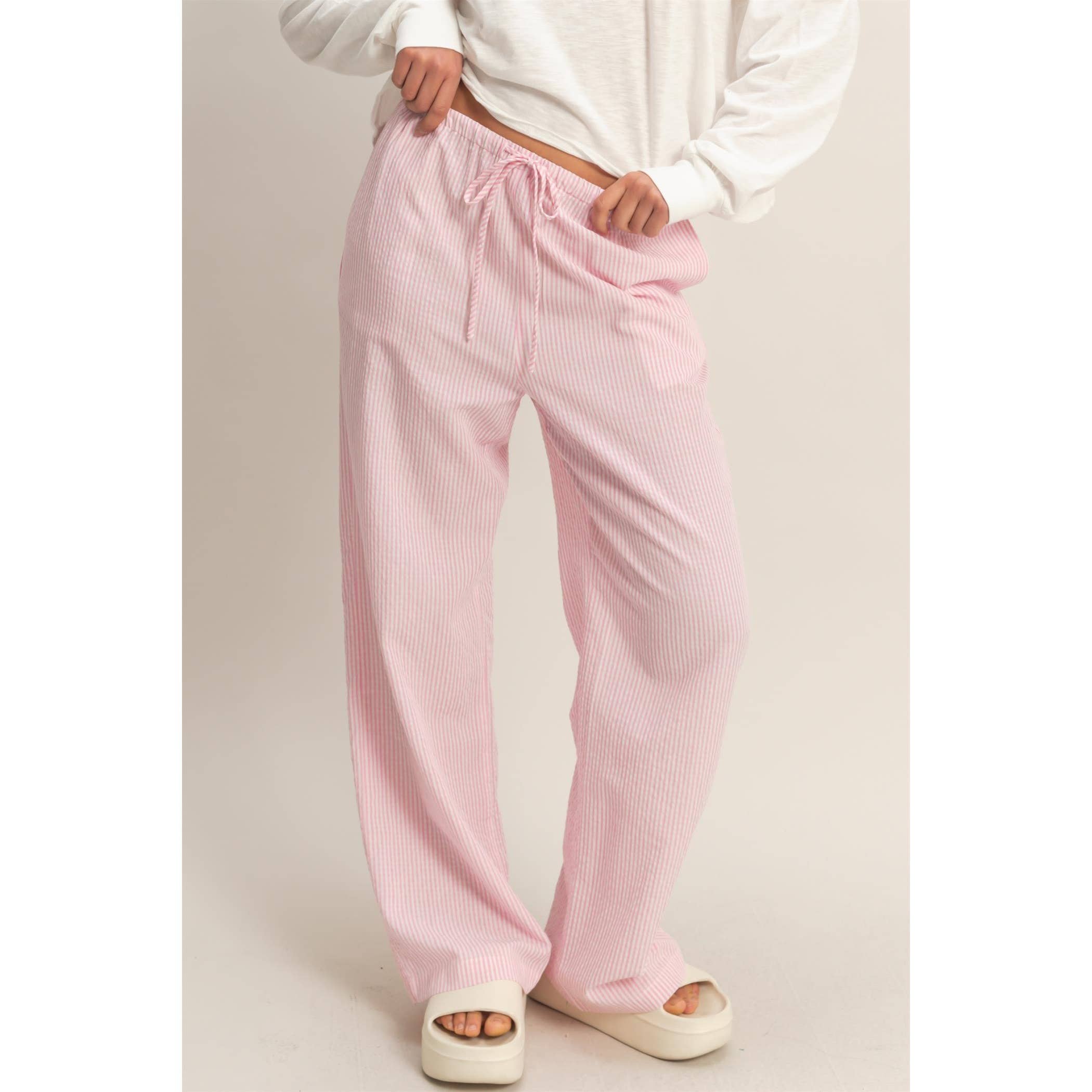 Blush Breeze Wide Leg Pants