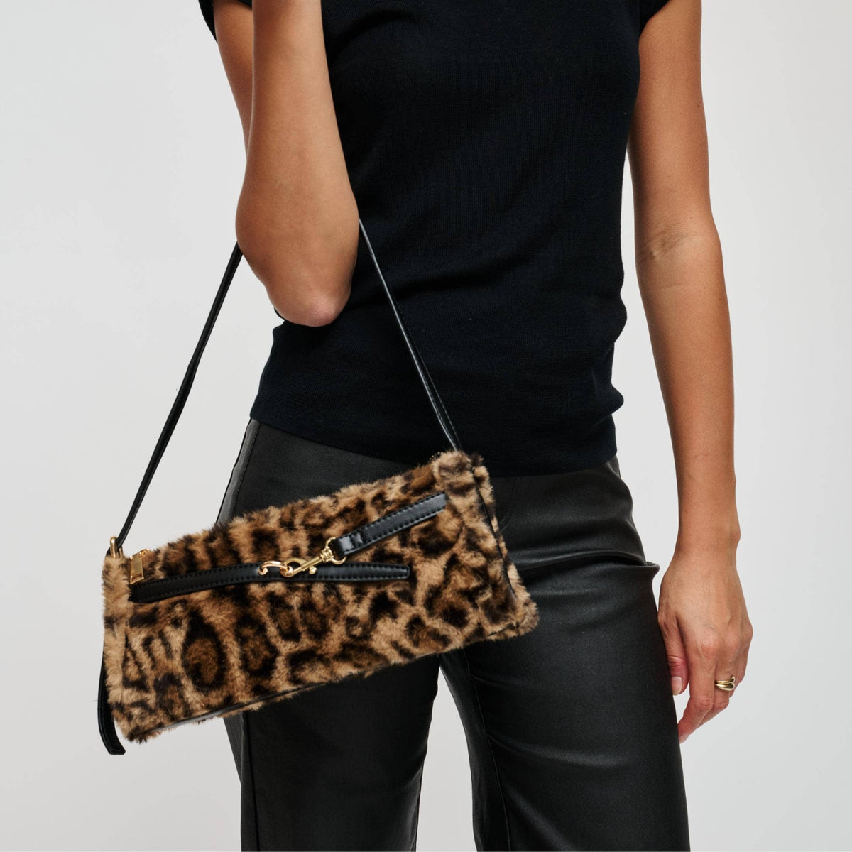 Leopard Print Shoulder Bag