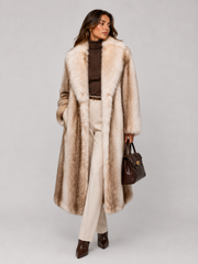 Fawn Faux Fur Coat