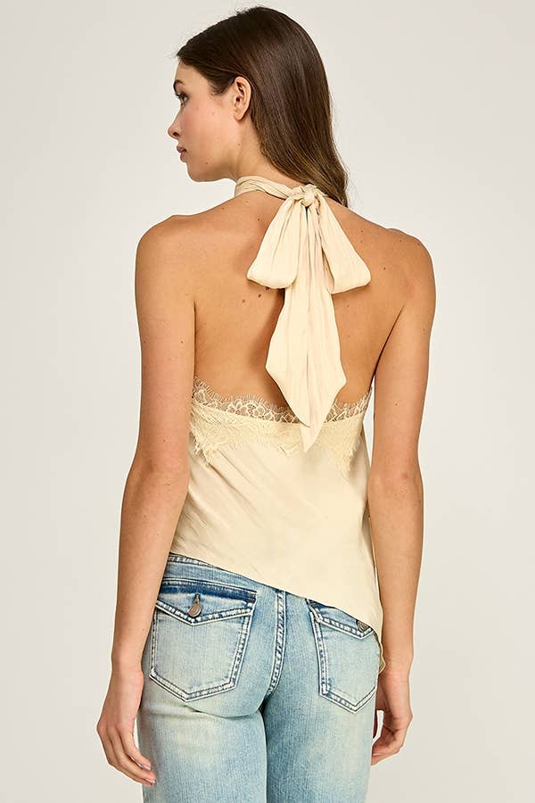 Marigold Lace Halter Top