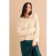 The Fleur Ruffle Cardigan