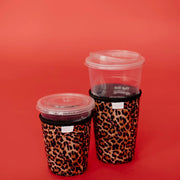 Wild Sips Leopard Iced Coffee Sleeve -Large