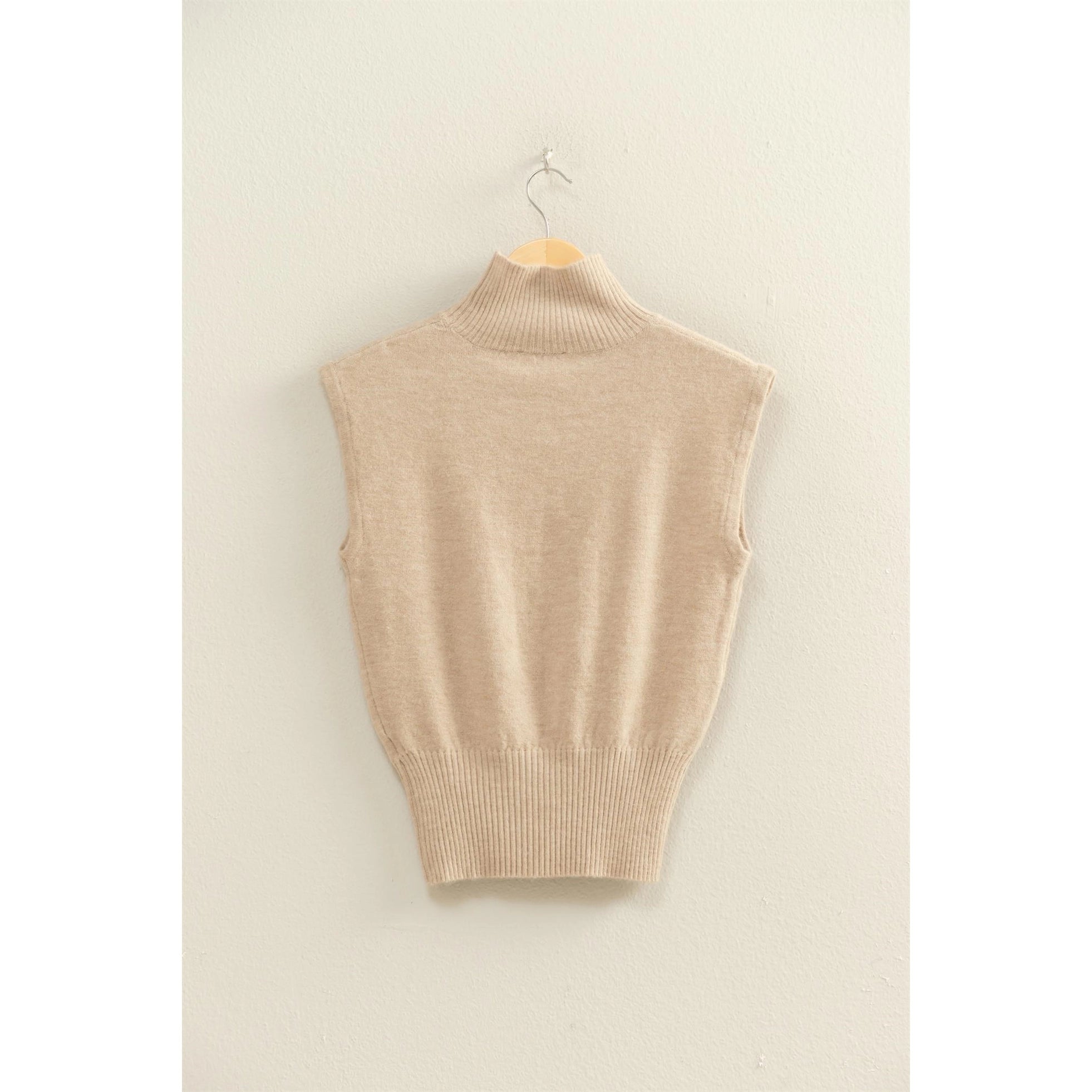 Arden Sweater Tank - Taupe