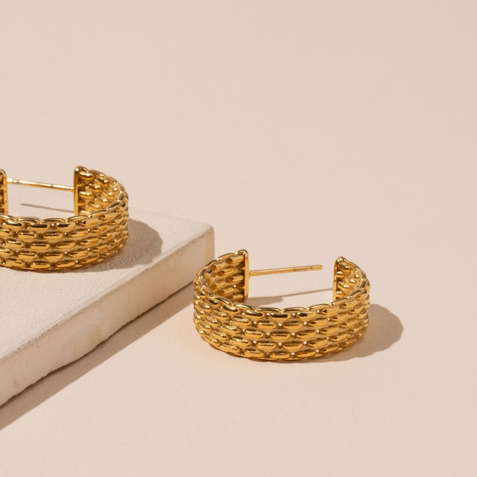Luxe Gold Hoop Earrings