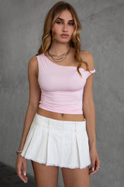 Twist or Dare Baby Pink Top