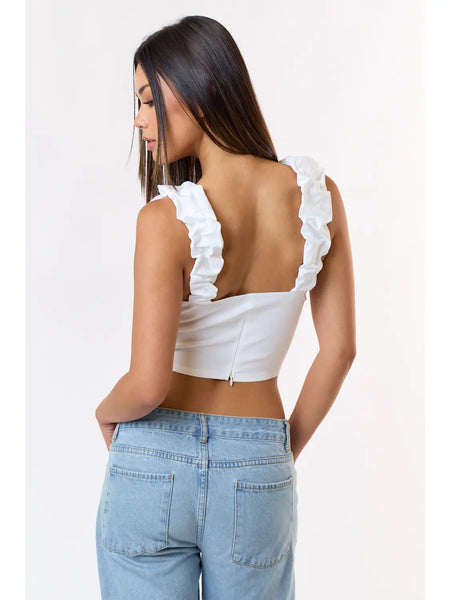 RUFFLES STRAP TOP