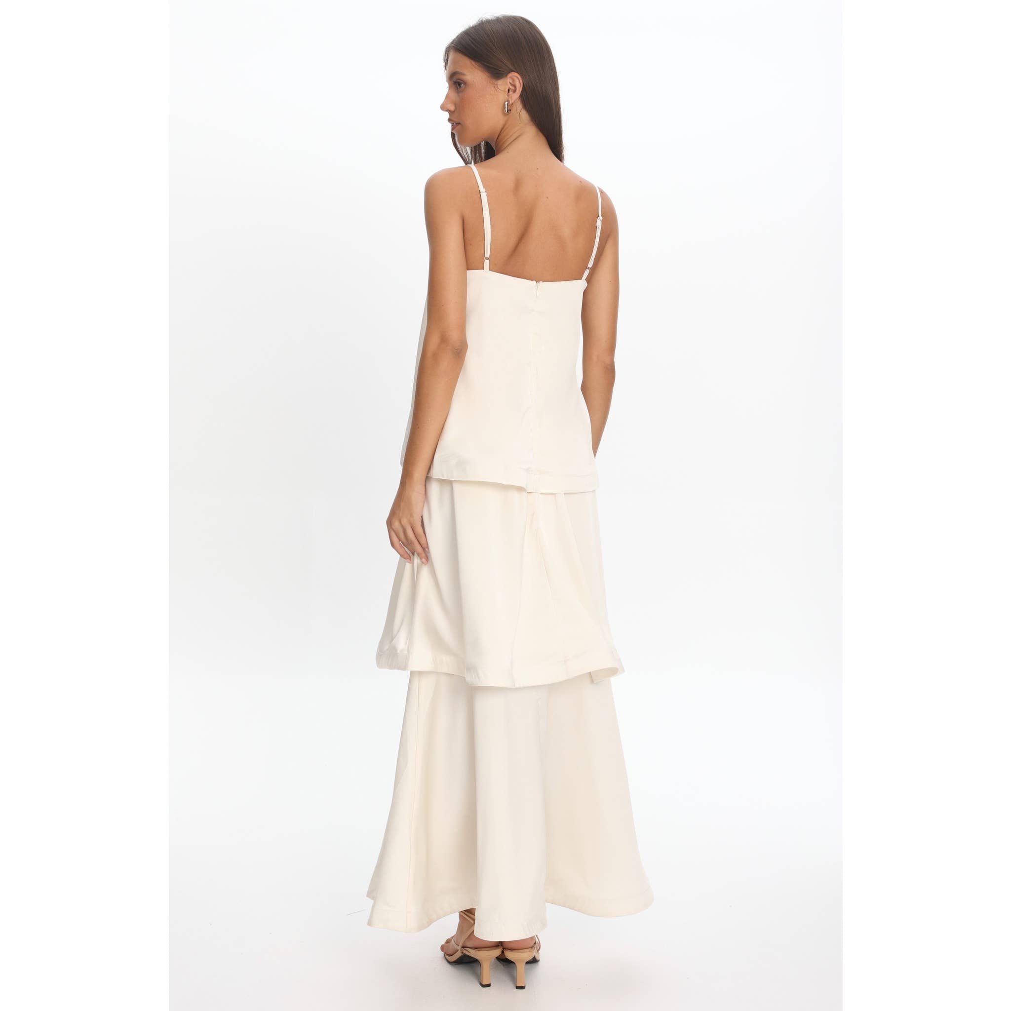 The Muse Tiered Maxi - Ivory