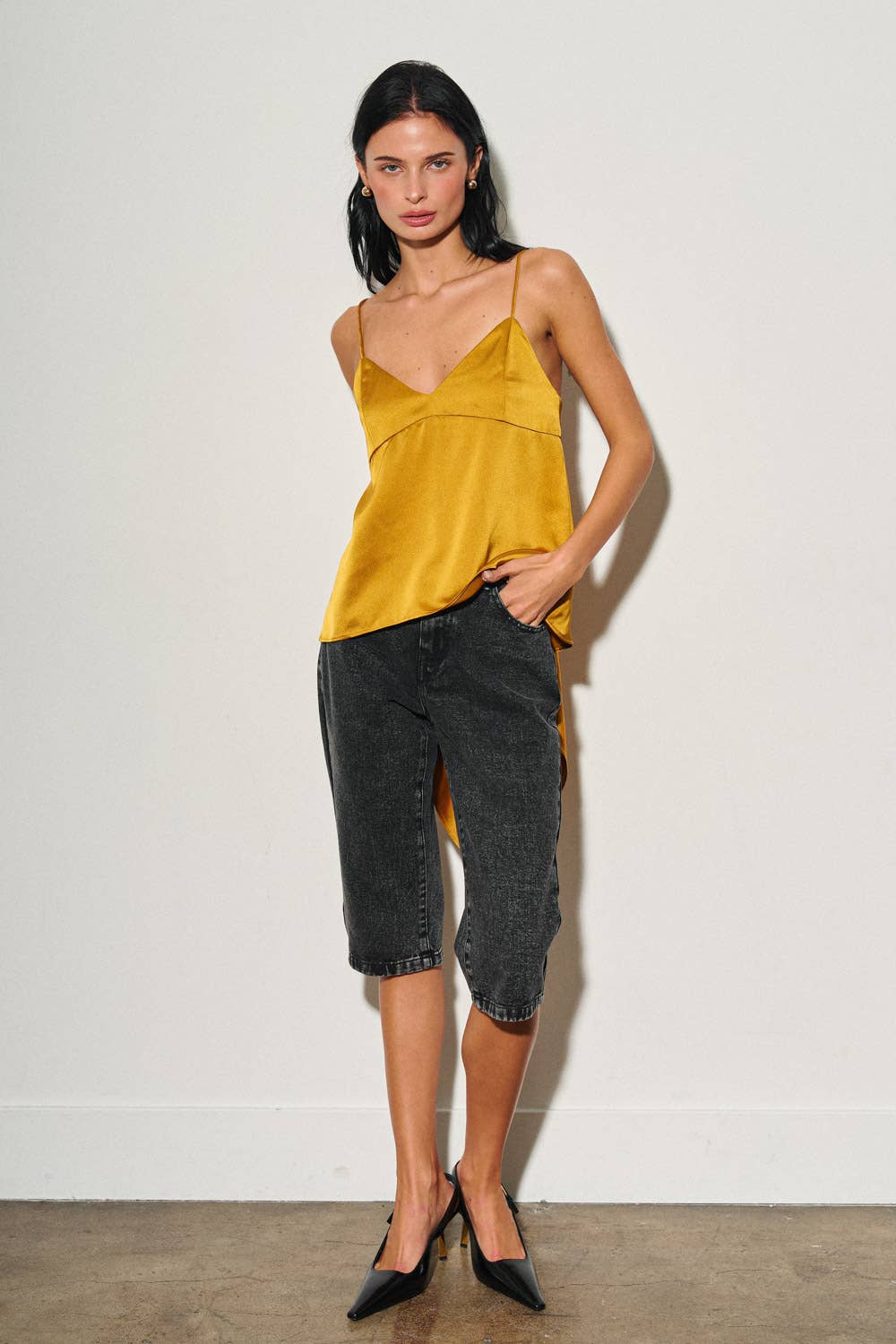 Gold Tie Back Cami